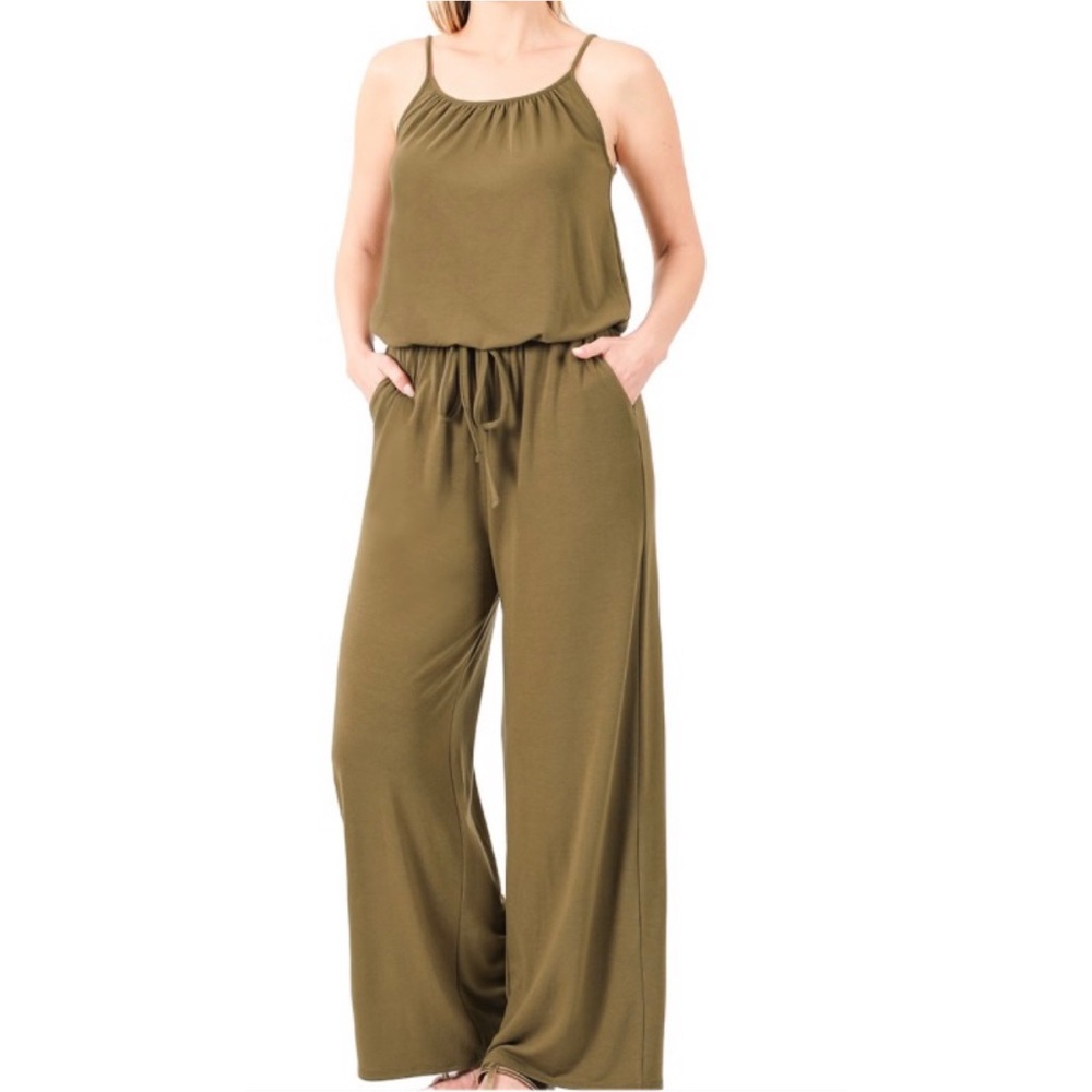 Olive Green Jumpsuit